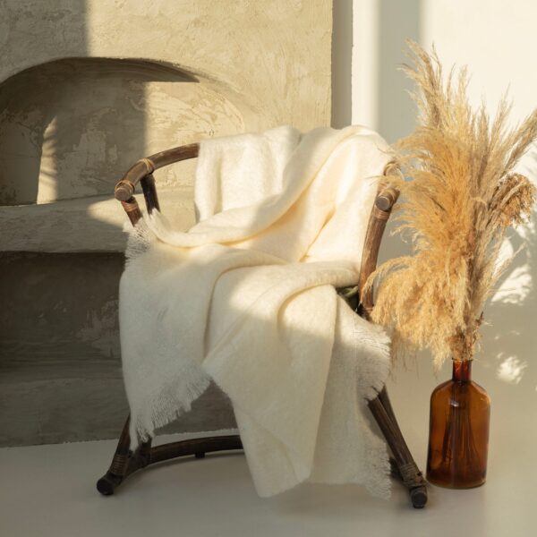 FOXFORD OFF WHITE moheros vilnos pledas